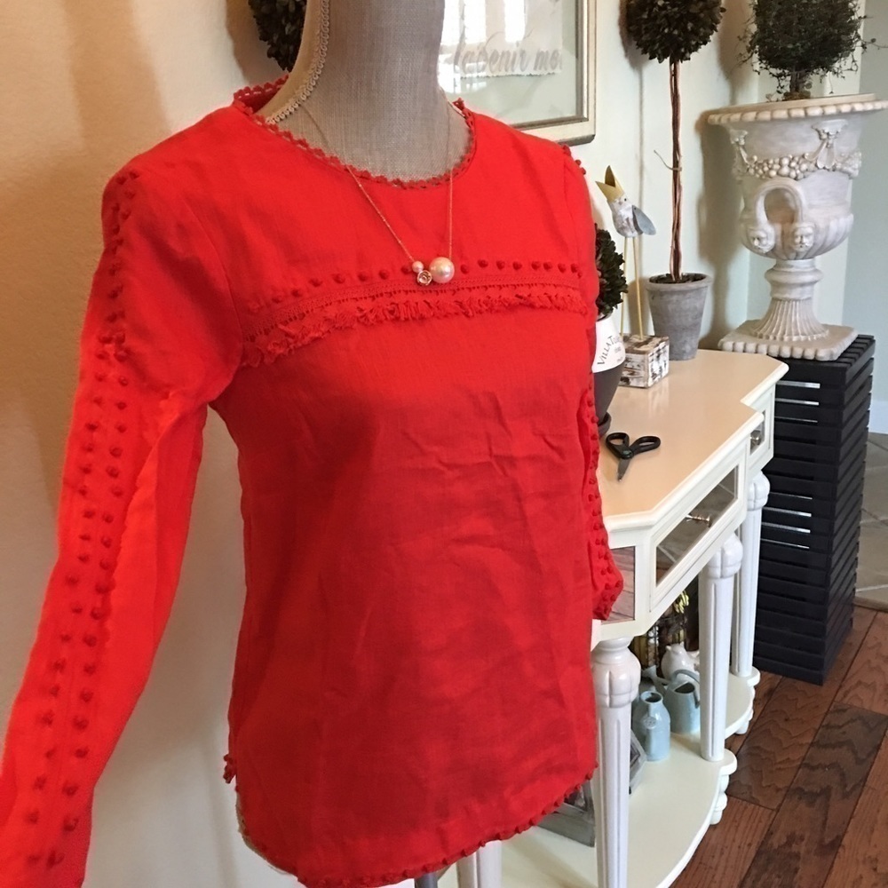 - J crew linen top - Picture 1 of 4